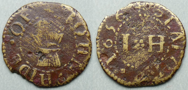 Seaford, John Hide 1656 farthing